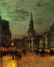 Blackman Street London 1885 by John Atkinson Grimshaw Framed Print on Canvas