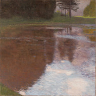 Tranquil Pond 1899 by Gustav Klimt Framed Print on Canvas