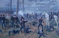 The Hornets' Nest - American Civil War Scene 1899 by Thomas Corwin Lindsay Framed Print on Canvas