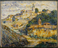 Twilight in Spain by Ernest Lawson Framed Print on Canvas