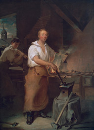 Pat Lyon at the Forge 1826 by John Neagle Framed Print on Canvas