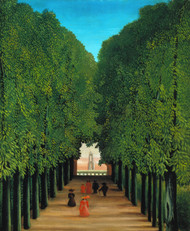 Alleyway in the Park of Saint Cloud by Henri Rousseau Framed Print on Canvas