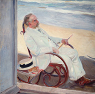 Antonio Garcia at the Beach 1909 by Joaquin Sorolla Framed Print on Canvas