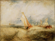 Van Tromp, Going About to Please His Masters 1844 by Joseph Turner Framed Print on Canvas