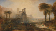 Caligula's Palace and Bridge by Joseph Turner Framed Print on Canvas