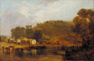 Cliveden on Thames by Joseph Turner Framed Print on Canvas