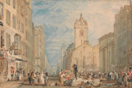High Street, Edinburgh 1818 by Joseph Turner Framed Print on Canvas