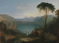 Lake Avernus: Aeneas and the Cumaean Sybil 1814 by Joseph Turner Framed Print on Canvas