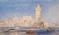 Rhodes 1823 by Joseph Turner Framed Print on Canvas