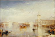 The Dogano, San Giorgio, Citella, from the Steps of the Europa by Joseph Turner Framed Print on Canvas
