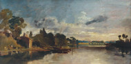 The Thames near Walton Bridges 1805 by Joseph Turner Framed Print on Canvas