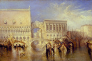 Venice, the Bridge of Sighs by Joseph Turner Framed Print on Canvas