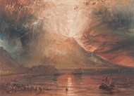 Vesuvius in Eruption 1817 by Joseph Turner Framed Print on Canvas