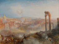 Modern Rome - Campo Vaccino 1839 by Joseph Turner Framed Print on Canvas