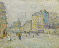 Boulevard de Clichy 1887 by Vincent van Gogh Framed Print on Canvas