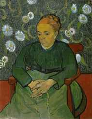 La Berceuse (Portrait of Madame Roulin) 1888 by Vincent van Gogh Framed Print on Canvas
