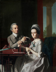 Portrait of Mr. and Mrs. Thomas Mifflin 1773 by John Singleton Copley Framed Print on Canvas