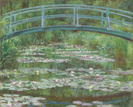 The Japanese Footbridge 1899 by Claude Monet Framed Print on Canvas