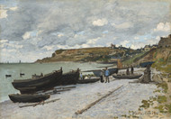 Sainte-Adresse 1867 by Claude Monet Framed Print on Canvas