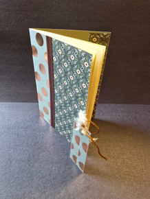 Gold Dots and Flowers with bookmark