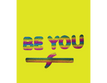 Be You Rainbow Glitter Tank Top Cotton Blend Yellow