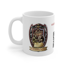 Mug 11oz Limited Edition Blood Saga Ambrook Coven Crest & Creed with Website QR Code and Logo