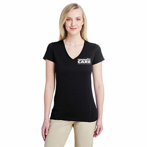 Women's Tech Short Sleeved V-neck Tee Shirt