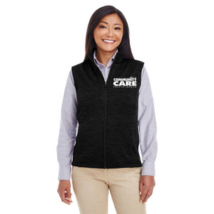Women's Melange Fleece Vest