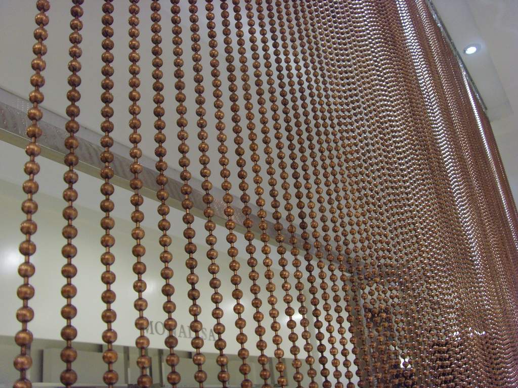 METAL BALL CHAIN CURTAINS REAL STEEL CUSTOM SIZE MADE TO ORDER