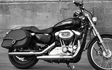 David Brommer's Kawasaki Vulcan w/ Studded Armor Motorcycle Bag