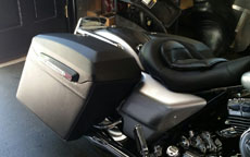 Edward's Harley-Davidson Road King w/ Extended Touring Bagger Leather Motorcycle Saddlebags