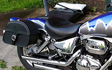 Steve Rife's '01 Yamaha Raider w/ Charger Single Strap Motorcycle Bags