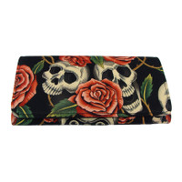 WW1006-2 "2 SKULLS PINK ROSES" PATTERN