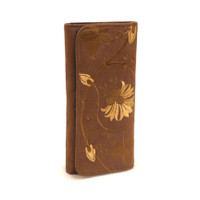 WW4461 SUEDE FLOWERS 111 EMBROIDERED DESIGN PATTERN 