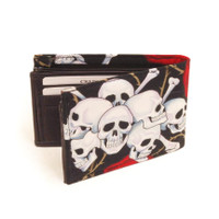 UNWW 1007 SKULLS RED ROSES PATTERN