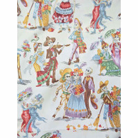 1021 SKULLS IN PARTY FABRIC PATTERN