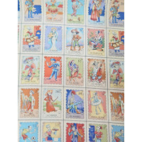 1214 SKULLS LOTERIA FABRIC PATTERN