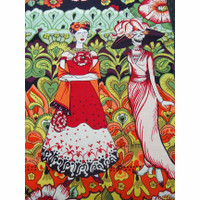 1548 LATINO CULTURAL FRIDA LA CATRINA 101 FABRIC PATTERN