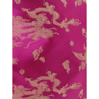 4433 ASIAN DRAGONS 105 GOTHIC FABRIC PATTERN, HOT PINK COLOR