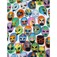 1545 LATINO CULTURAL MASCARAS DE PELEA FABRIC PATTERN