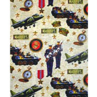 3357 AMERICAN HEROES US MARINES 101 FABRIC PATTERN
