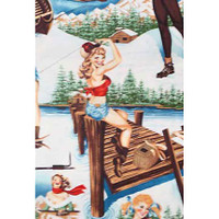 4264 THE GREAT OUTDOOR PIN UP GIRL 106 FABRIC
