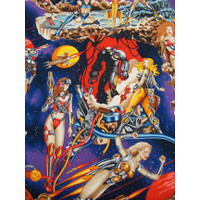 4265 PIN UP GIRLS GALACTICA FABRIC PATTERN