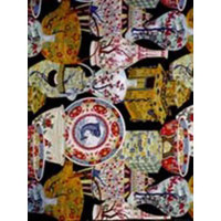4513 ASIAN ORIENTAL DISH FABRIC PATTERN