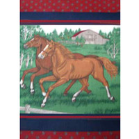 5012 ANIMALS HORSE 112 WESTERN FABRIC PATTERN