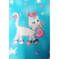 5108 ANIMALS CATS CARRYING A BASKET FABRIC PATTERN
