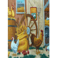 5152 ANIMALS ROOSTER 102 WESTERN FABRIC PATTERN