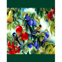 5160 ANIMALS CHANNARY 101 BIRDS FABRIC PATTERN