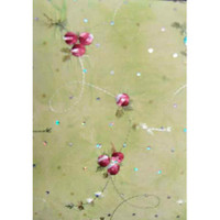 5754 EMBROIDERED FLOWERS 154 FABRIC PATTERN