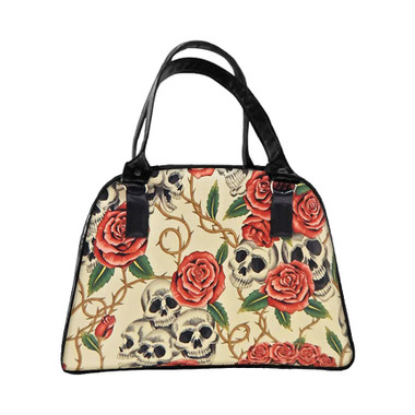 MDRB 1004 SH SKULLS ROSE TATTOO RED